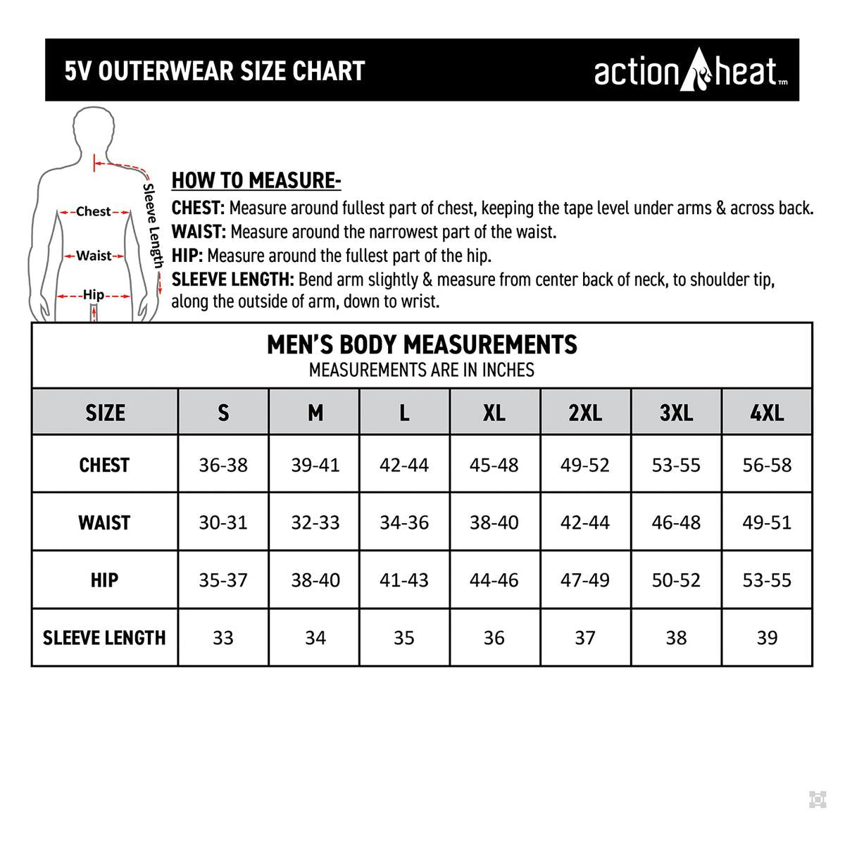 ActionHeat 5V Men's Classic Heated Fleece Vest
