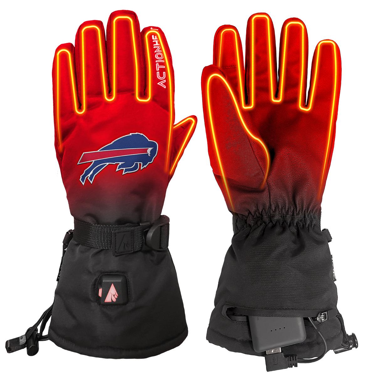 ActionHeat Buffalo Bills 5V Battery Heated Gloves