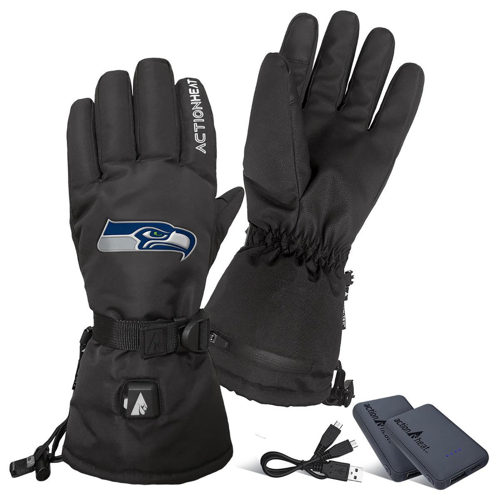 ActionHeat Seattle Seahawks 5V Battery Heated Gloves