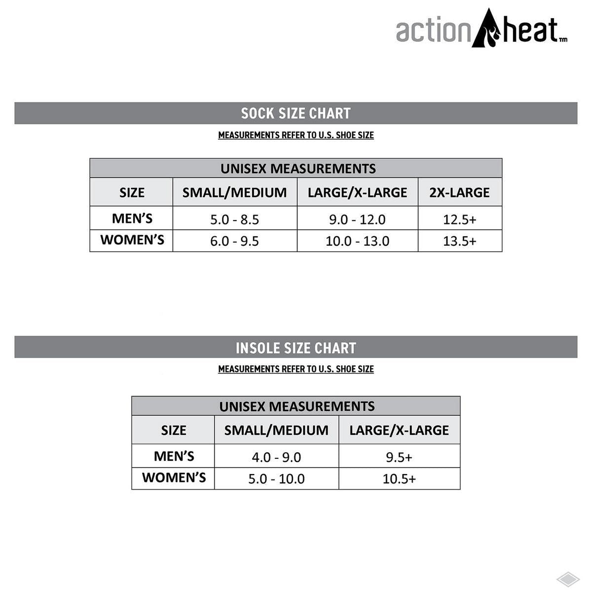Open Box ActionHeat 5V Classic Heated Socks