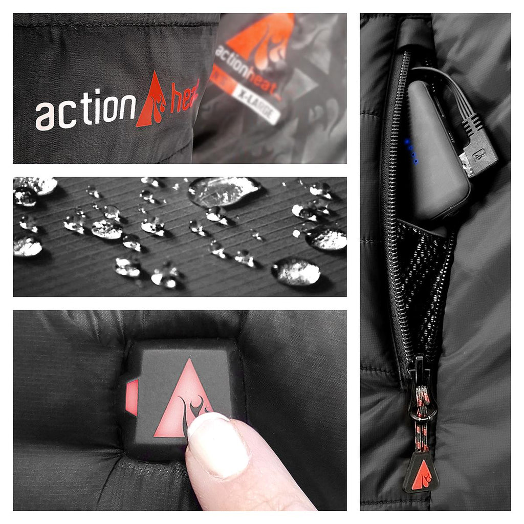 ActionHeat 5V Men's Insulated Puffer Battery Heated Vest