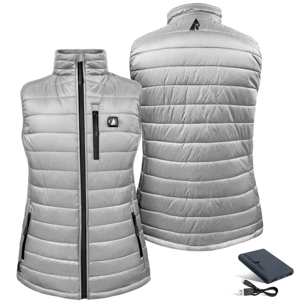 Open Box ActionHeat 5V Battery Heated Insulated Puffer Vest - Women's