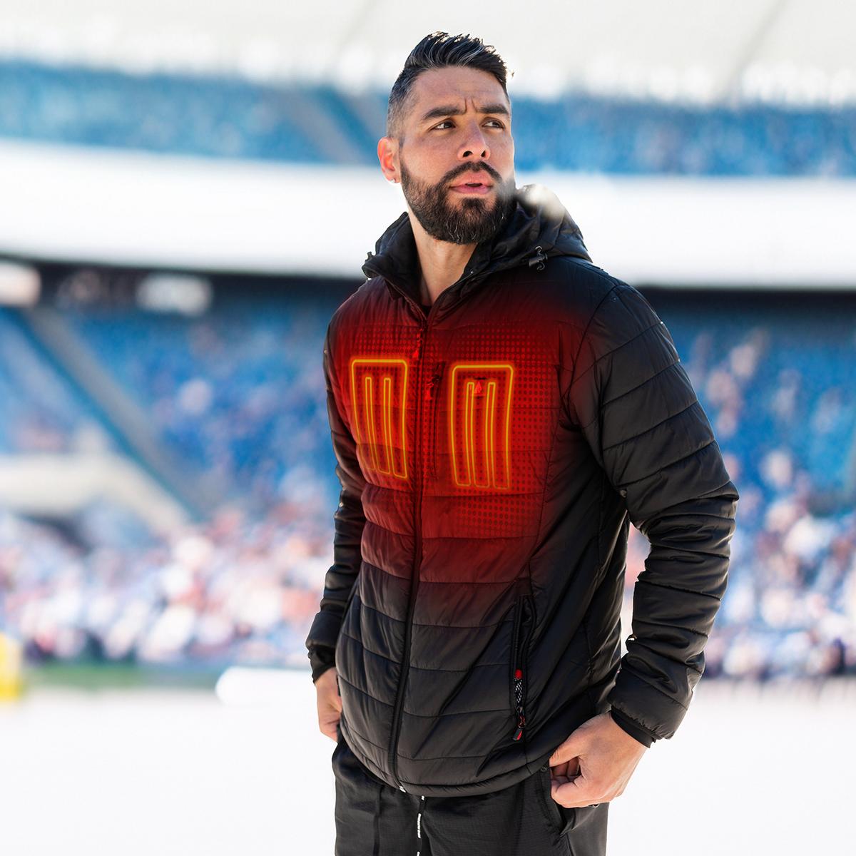 ActionHeat New York Giants 5V Men's Puffer Battery Heated Jacket
