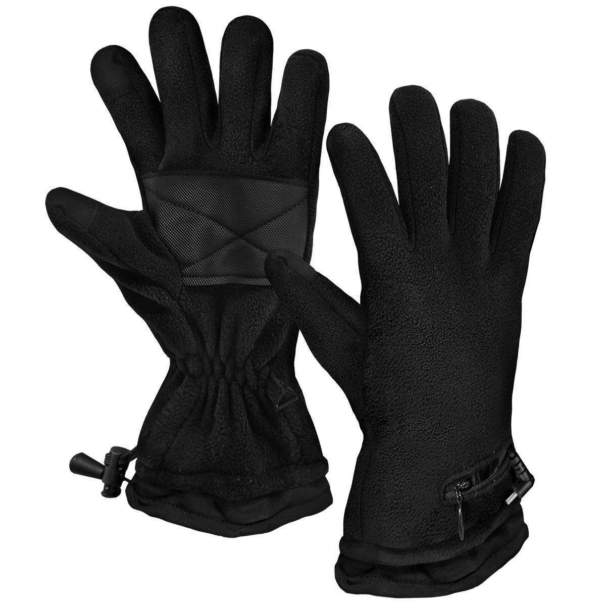 Open Box ActionHeat AA Battery Heated Fleece Gloves