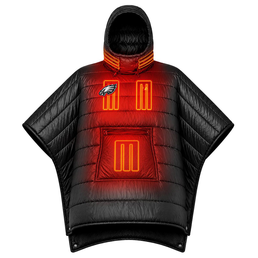 ActionHeat Philadelphia Eagles Battery Heated Poncho