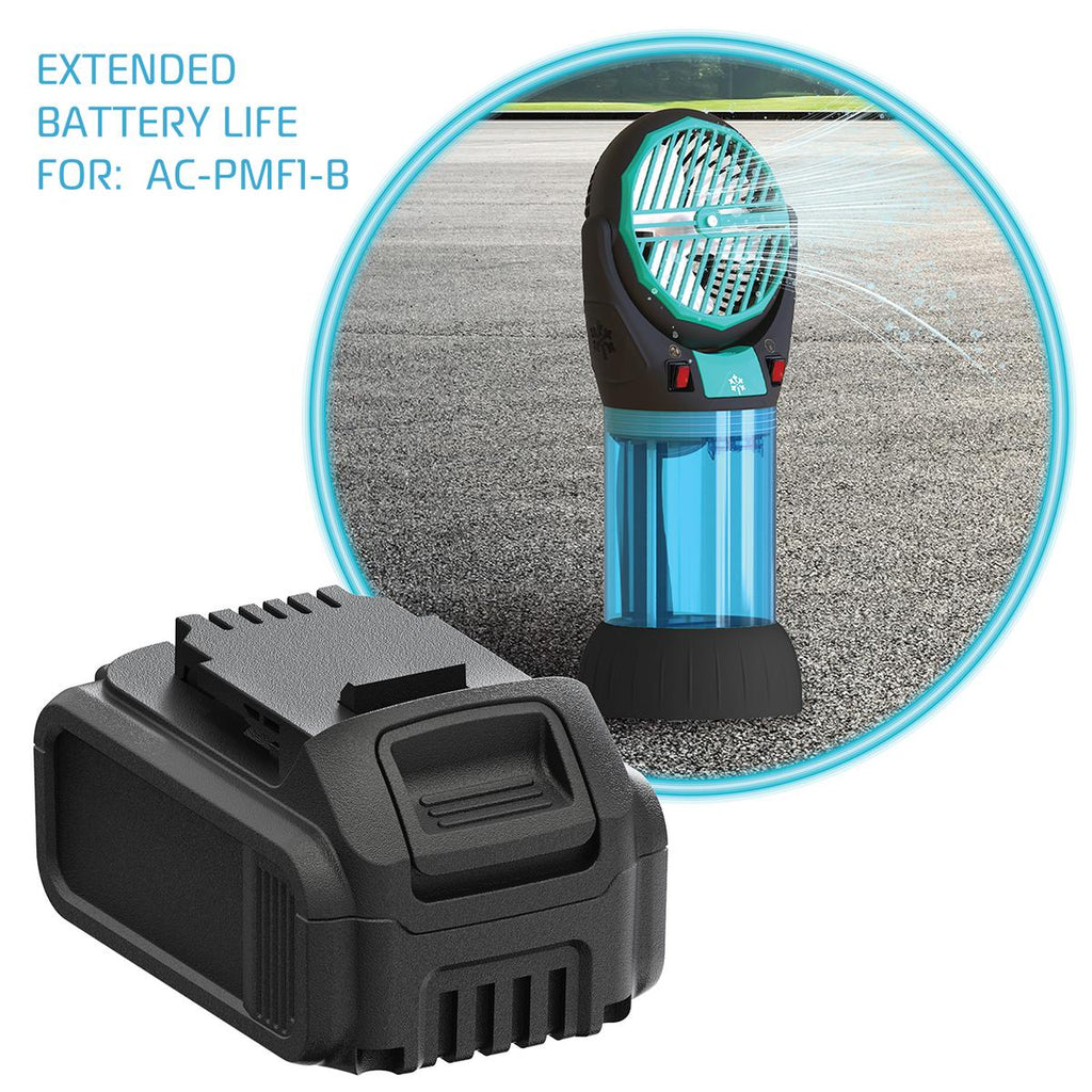 AlphaCool Extended Life 10,000 mAh Battery for Portable High-Velocity Misting Fan