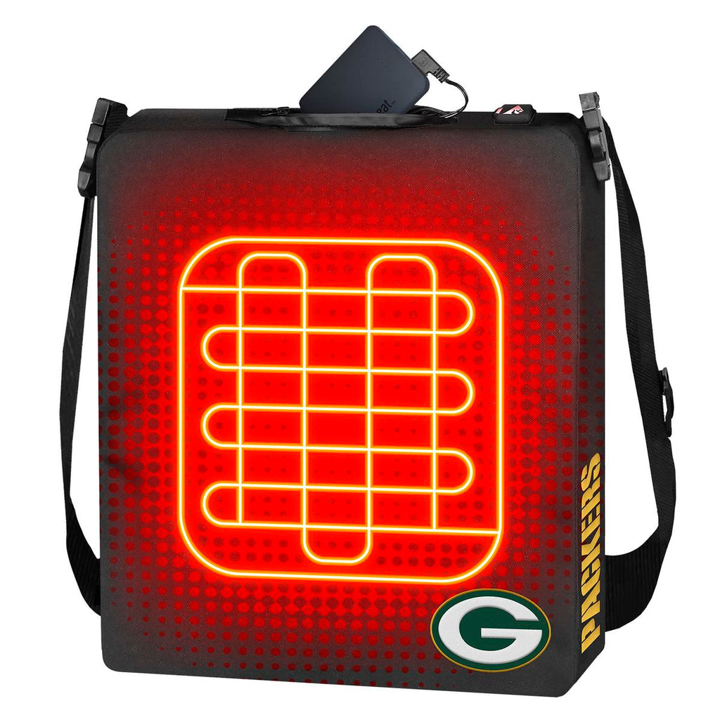 ActionHeat Green Bay Packers 5V Battery Heated Seat Cushion