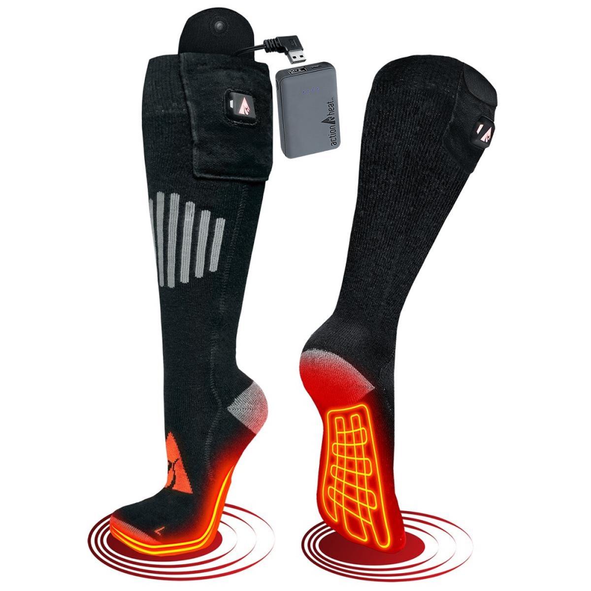 Open Box ActionHeat 5V Battery Heated Socks - Wool