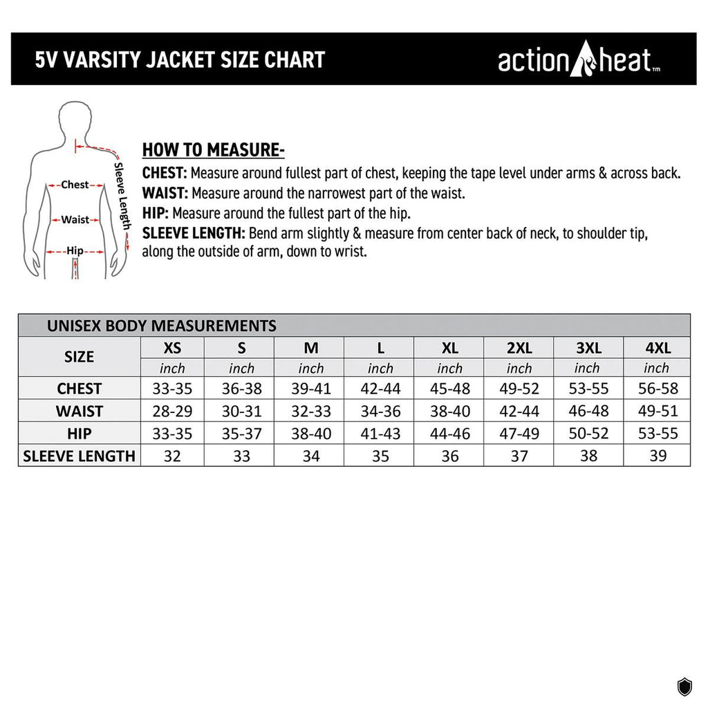 ActionHeat Iowa Hawkeyes 5V Men's Varsity Battery Heated Jacket