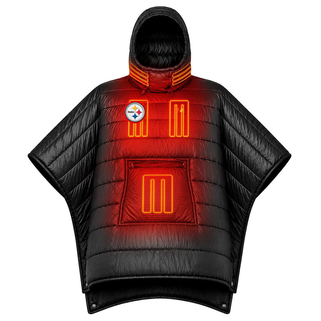 ActionHeat Pittsburgh Steelers Battery Heated Poncho