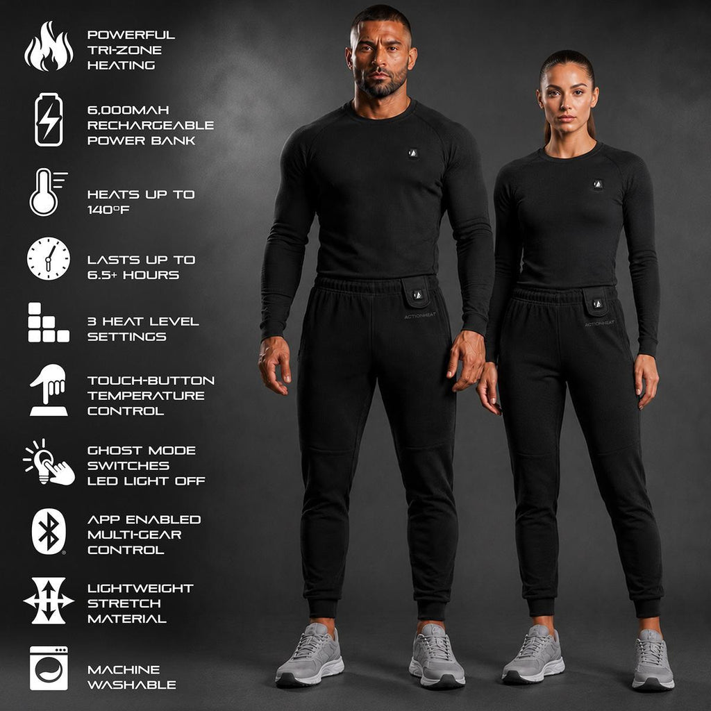 Open Box ActionHeat Pro Series+ Bluetooth Men's Heated Base Layer Shirt