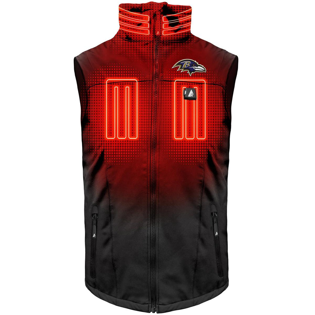 ActionHeat Baltimore Ravens 5V Men's Softshell Battery Heated Vest