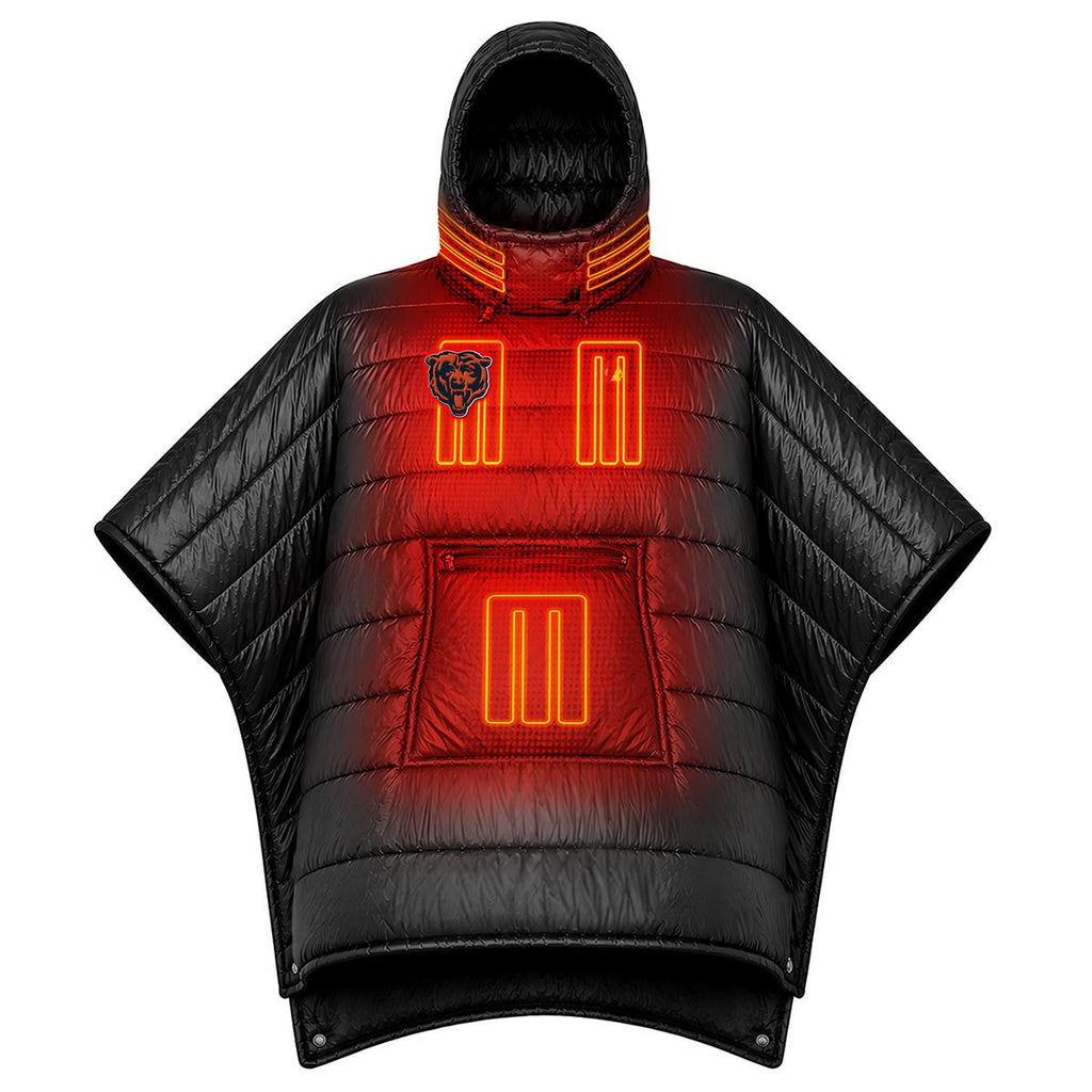 ActionHeat Chicago Bears Battery Heated Poncho