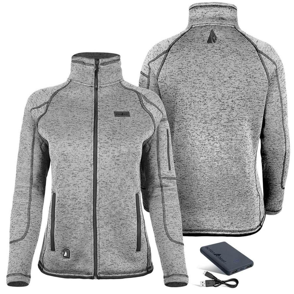 Open Box ActionHeat 5V Women's Battery Heated Sweater Jacket