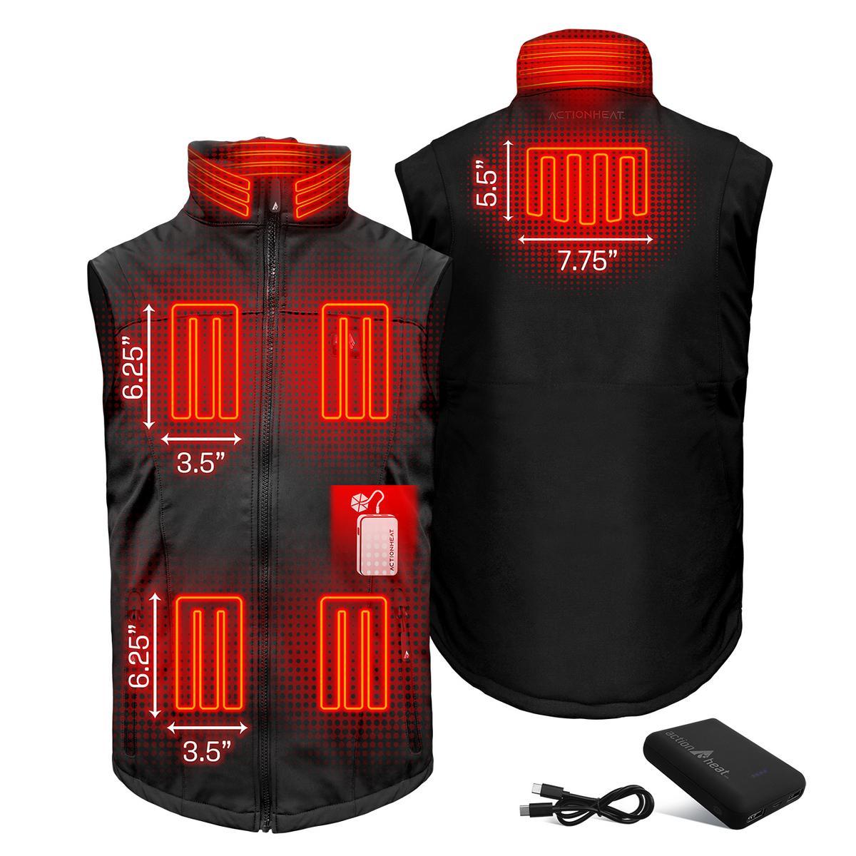 Open Box ActionHeat Pro Series+ Bluetooth Men's Softshell Heated Vest