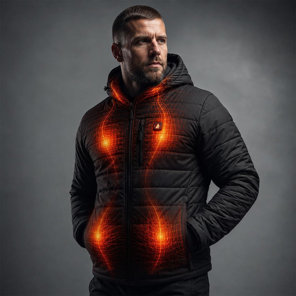 Open Box ActionHeat Pro Series+ Bluetooth Men's Puffer Heated Jacket