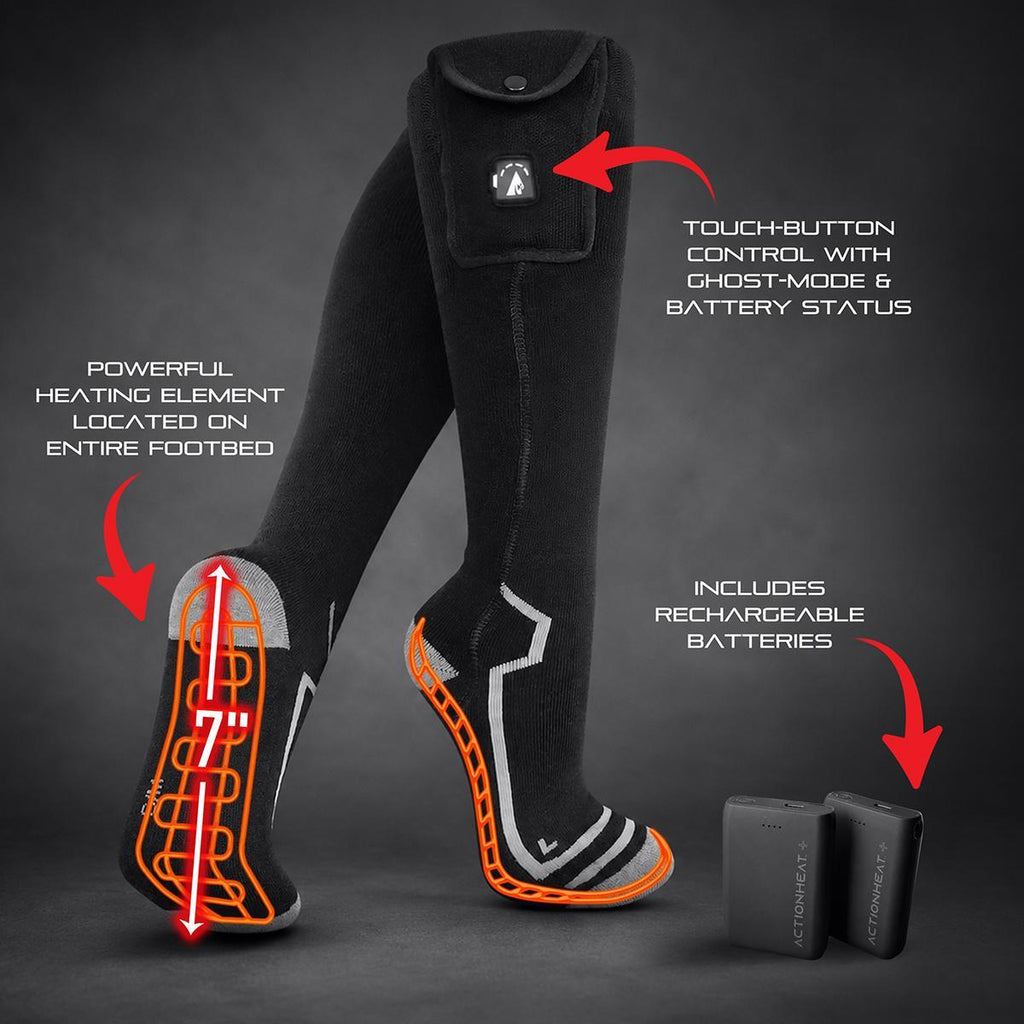 Open Box ActionHeat Pro Series+ Bluetooth Wool Heated Socks