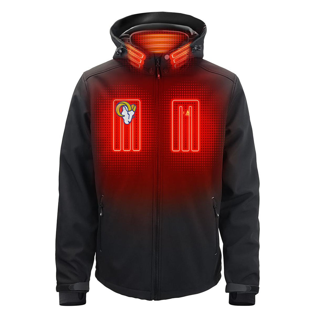 ActionHeat Los Angeles Rams 5V Men's Softshell Battery Heated Jacket