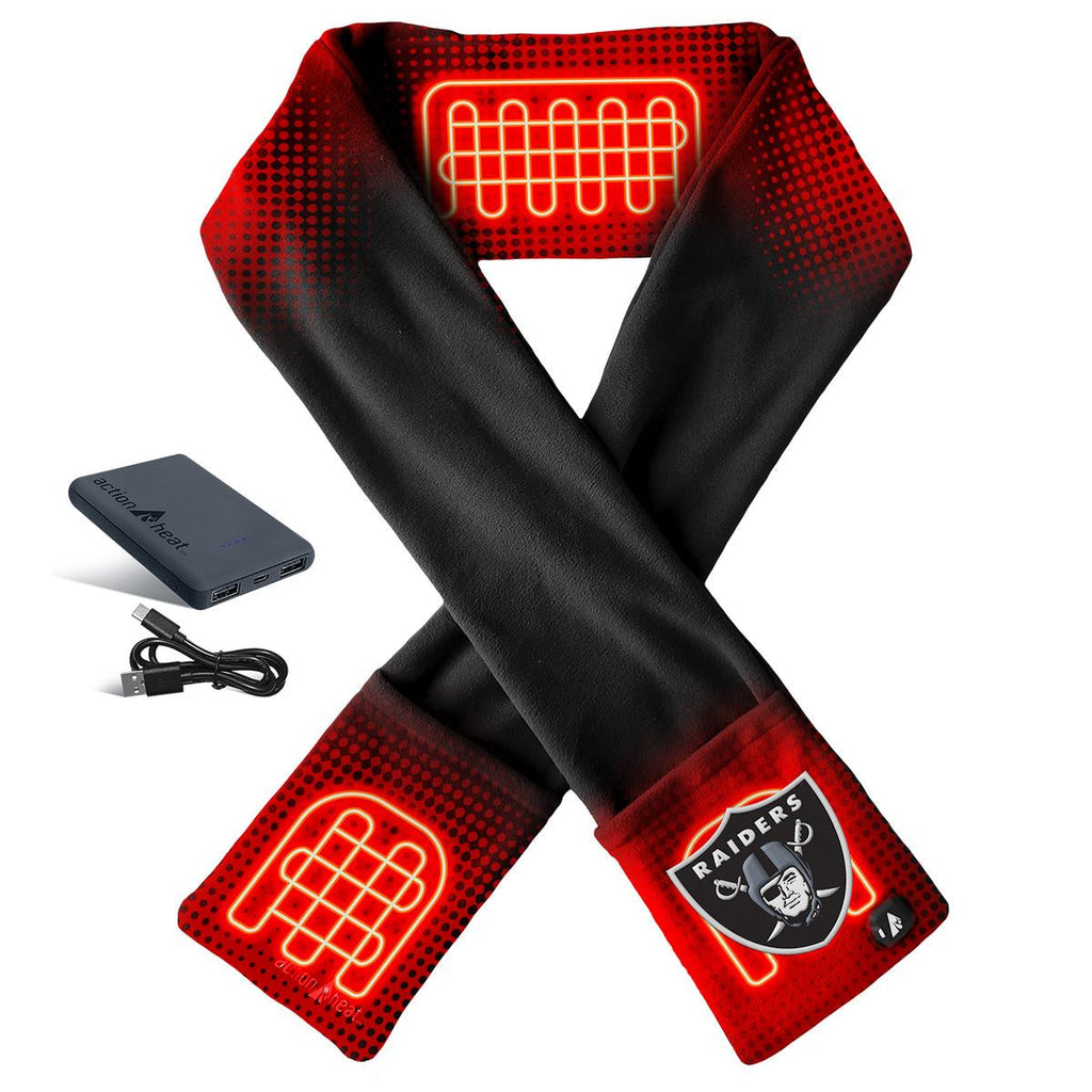 ActionHeat Las Vegas Raiders 5V Battery Heated Scarf
