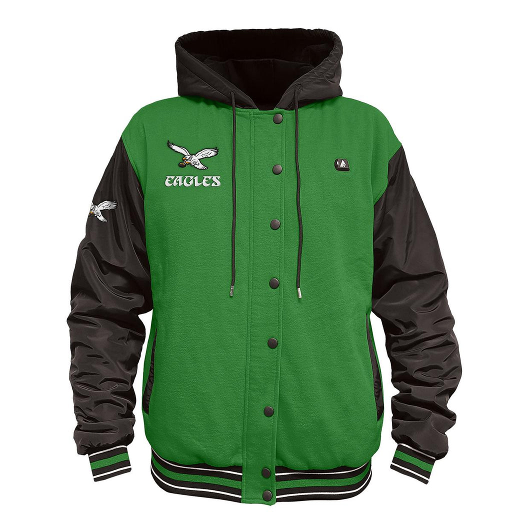 ActionHeat Philadelphia Eagles 5V Battery Heated Varsity Jacket