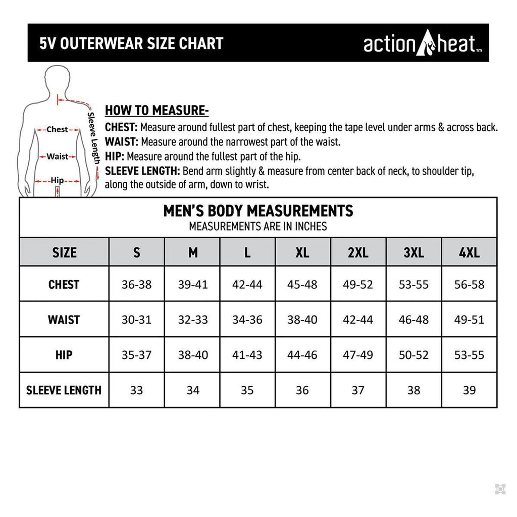 Open Box ActionHeat 5V Men's Classic Heated Fleece Vest