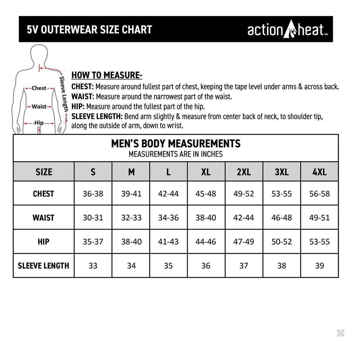 Open Box ActionHeat 5V Men's Classic Heated Fleece Vest