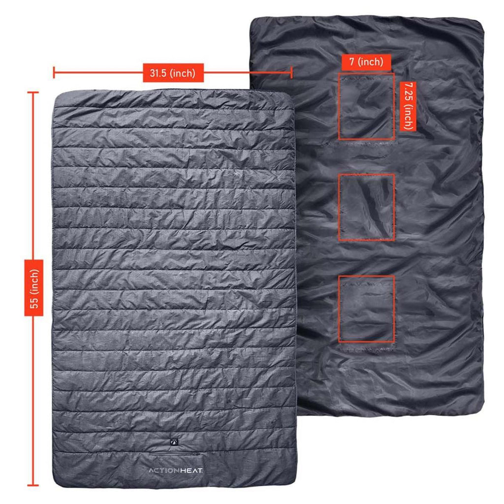 Open Box ActionHeat 7V Battery Heated Throw Blanket