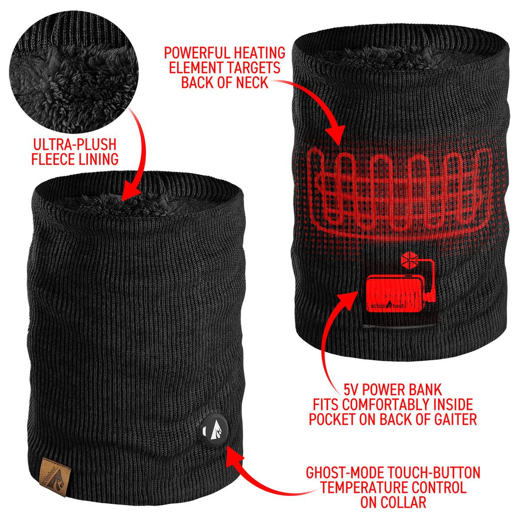 ActionHeat 5V Battery Heated Knit Gaiter