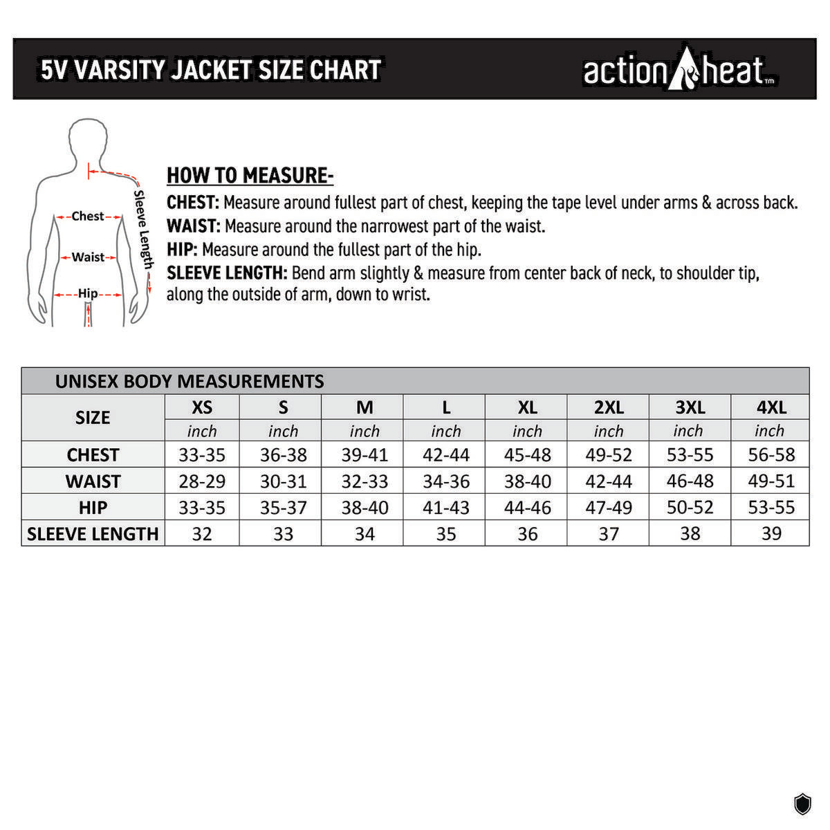 ActionHeat Detroit Lions 5V Battery Heated Varsity Jacket