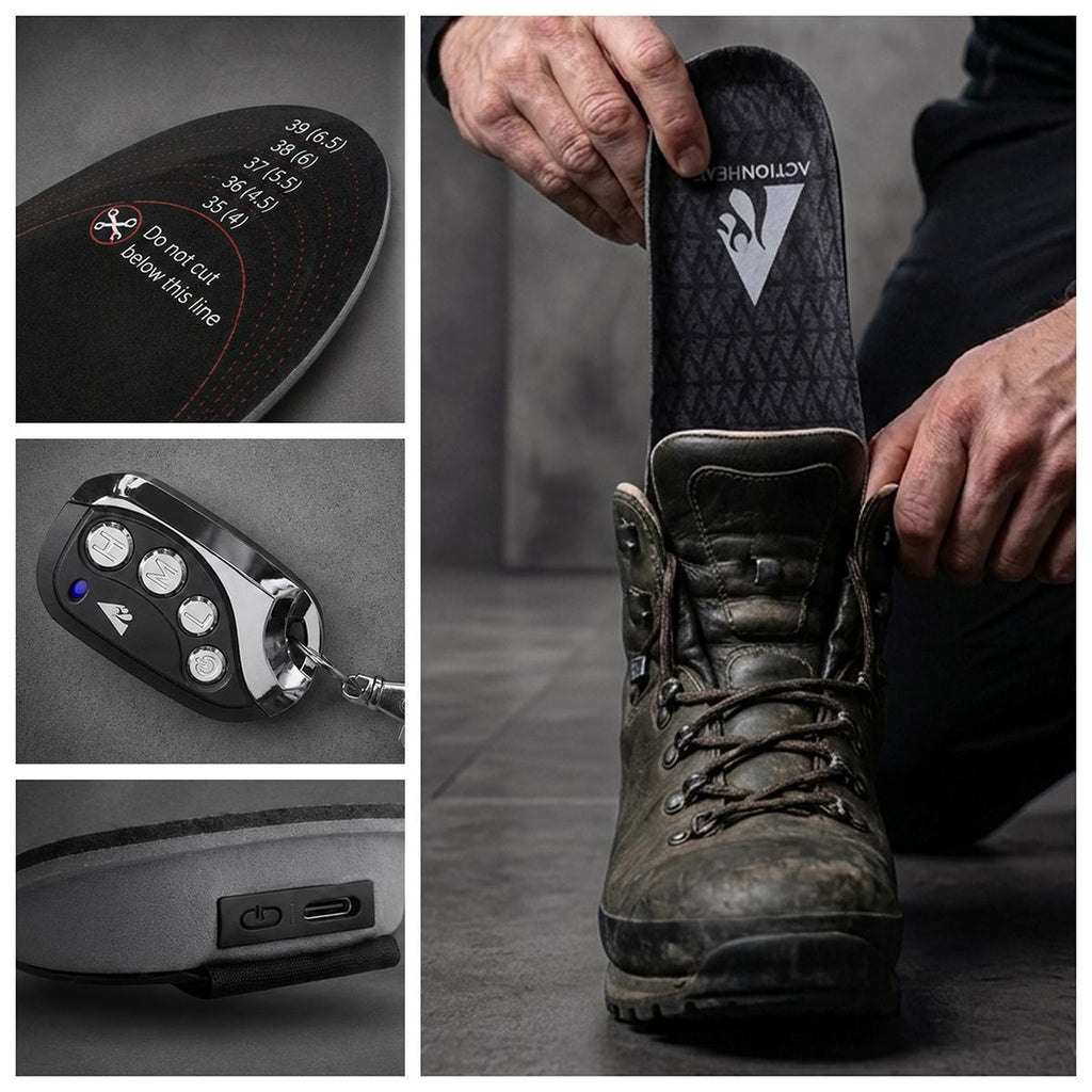 Open Box ActionHeat Pro Series+ Bluetooth Heated Insoles