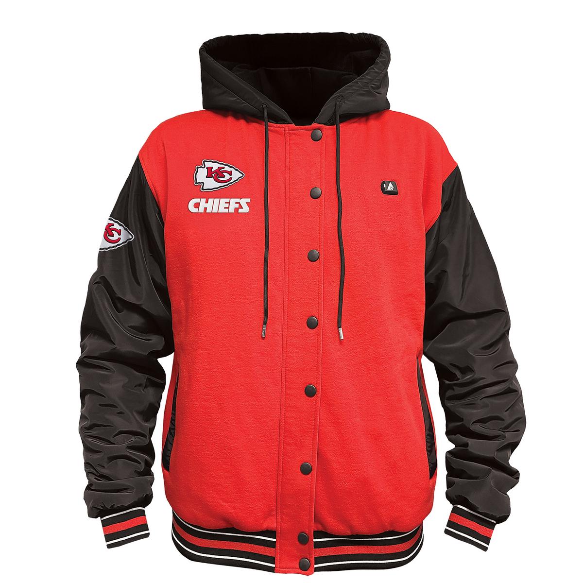 ActionHeat Kansas City Chiefs 5V Battery Heated Varsity Jacket
