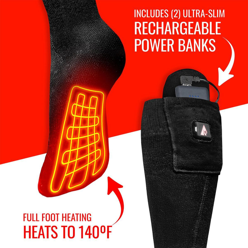Open Box ActionHeat 5V Classic Heated Socks