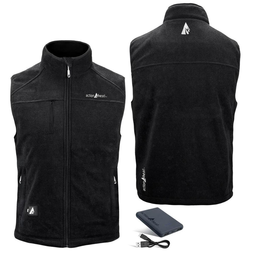 Open Box ActionHeat 5V Men's Performance Fleece Battery Heated Vest