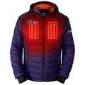 ActionHeat Baltimore Ravens 5V Men's Colorblock Puffer Battery Heated Jacket