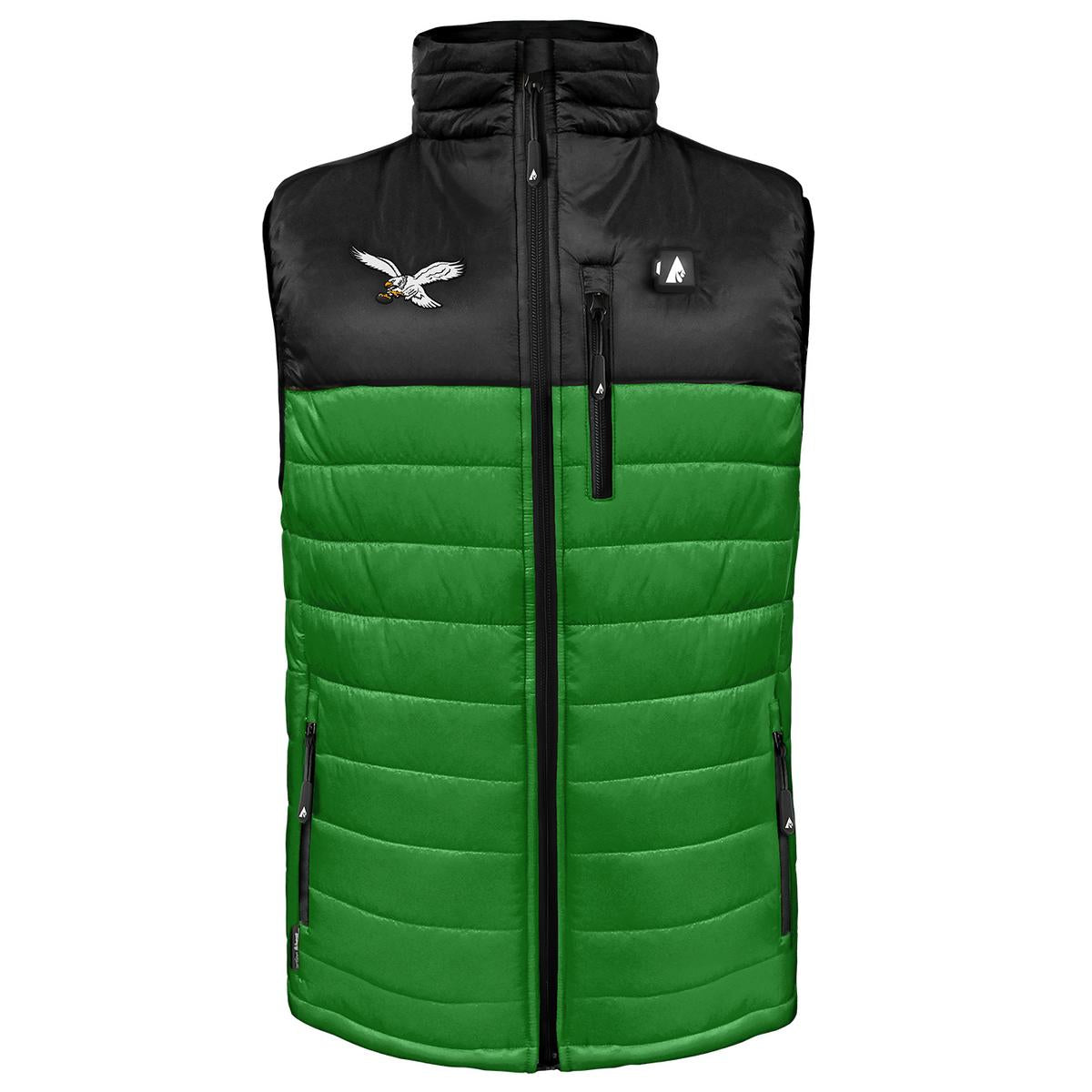 ActionHeat Philadelphia Eagles 5V Men's Colorblock Puffer Battery Heated Vest