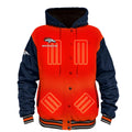 ActionHeat Denver Broncos 5V Battery Heated Varsity Jacket
