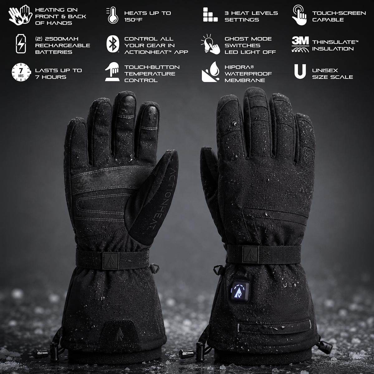 ActionHeat Pro Series+ Bluetooth Heated Gloves