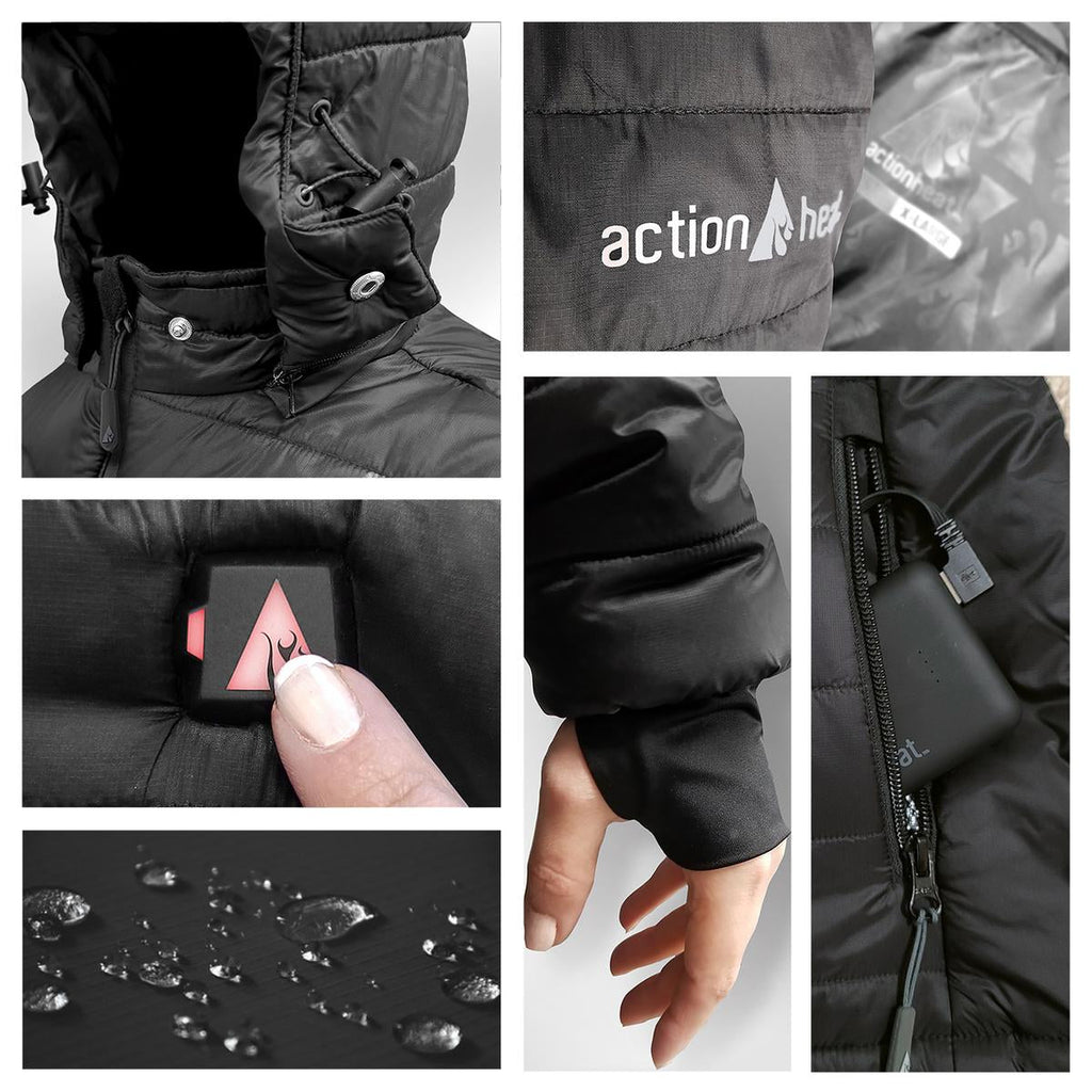 ActionHeat Washington Commanders 5V Men's Puffer Battery Heated Jacket