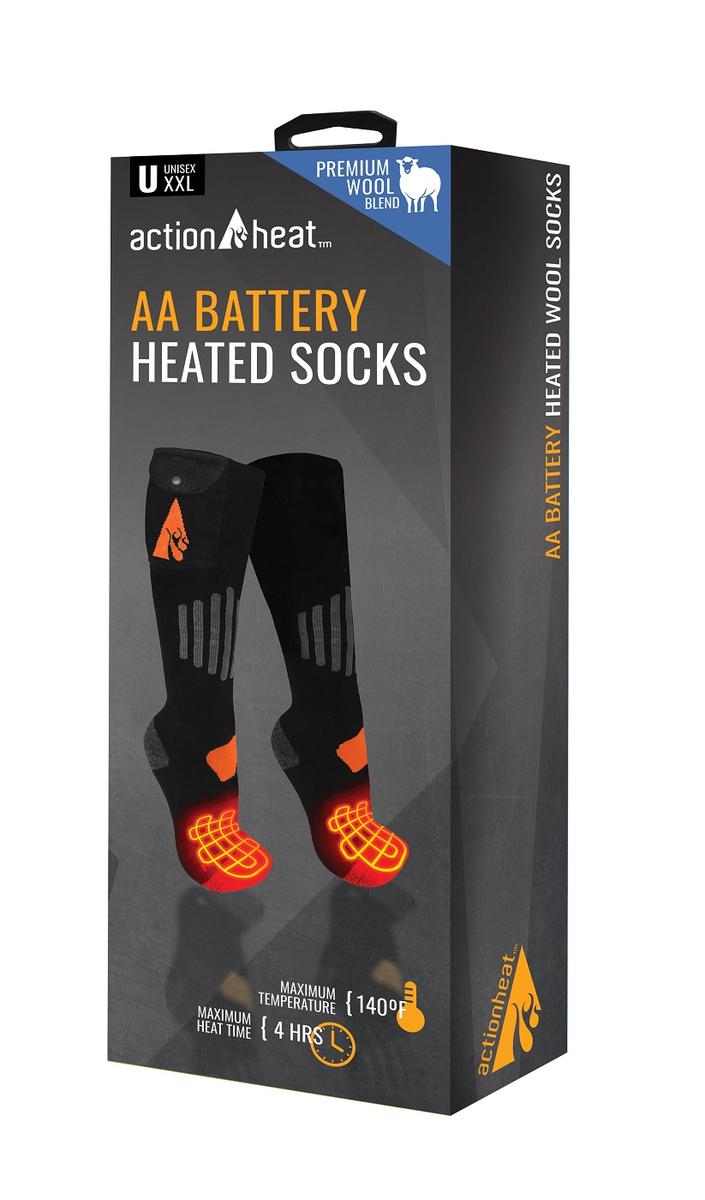 ActionHeat AA Wool Socks 18-piece display