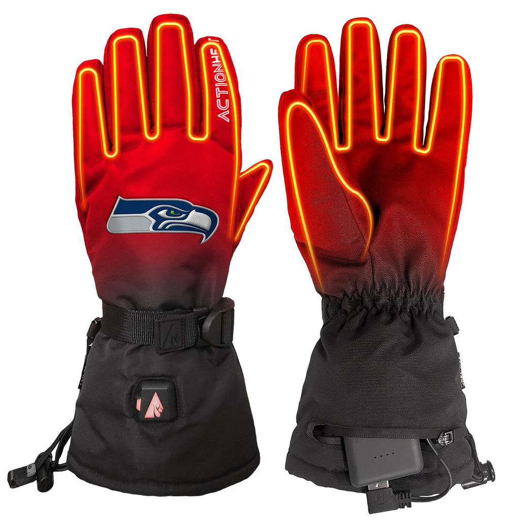 ActionHeat Seattle Seahawks 5V Battery Heated Gloves