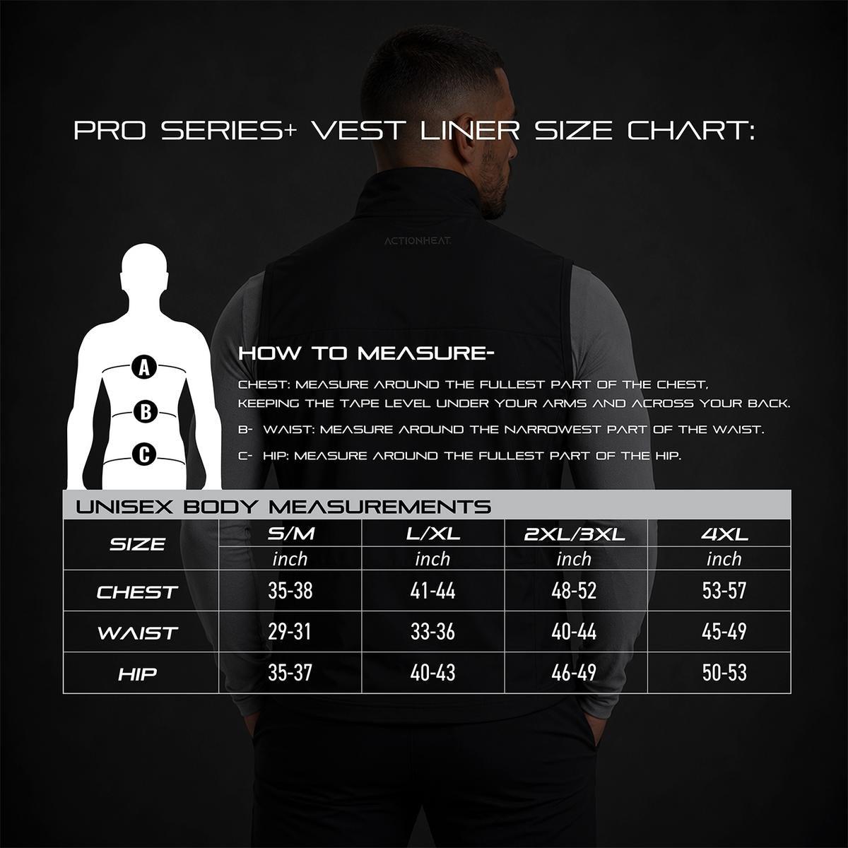 Open Box ActionHeat Pro Series+ Bluetooth Heated Vest Liner