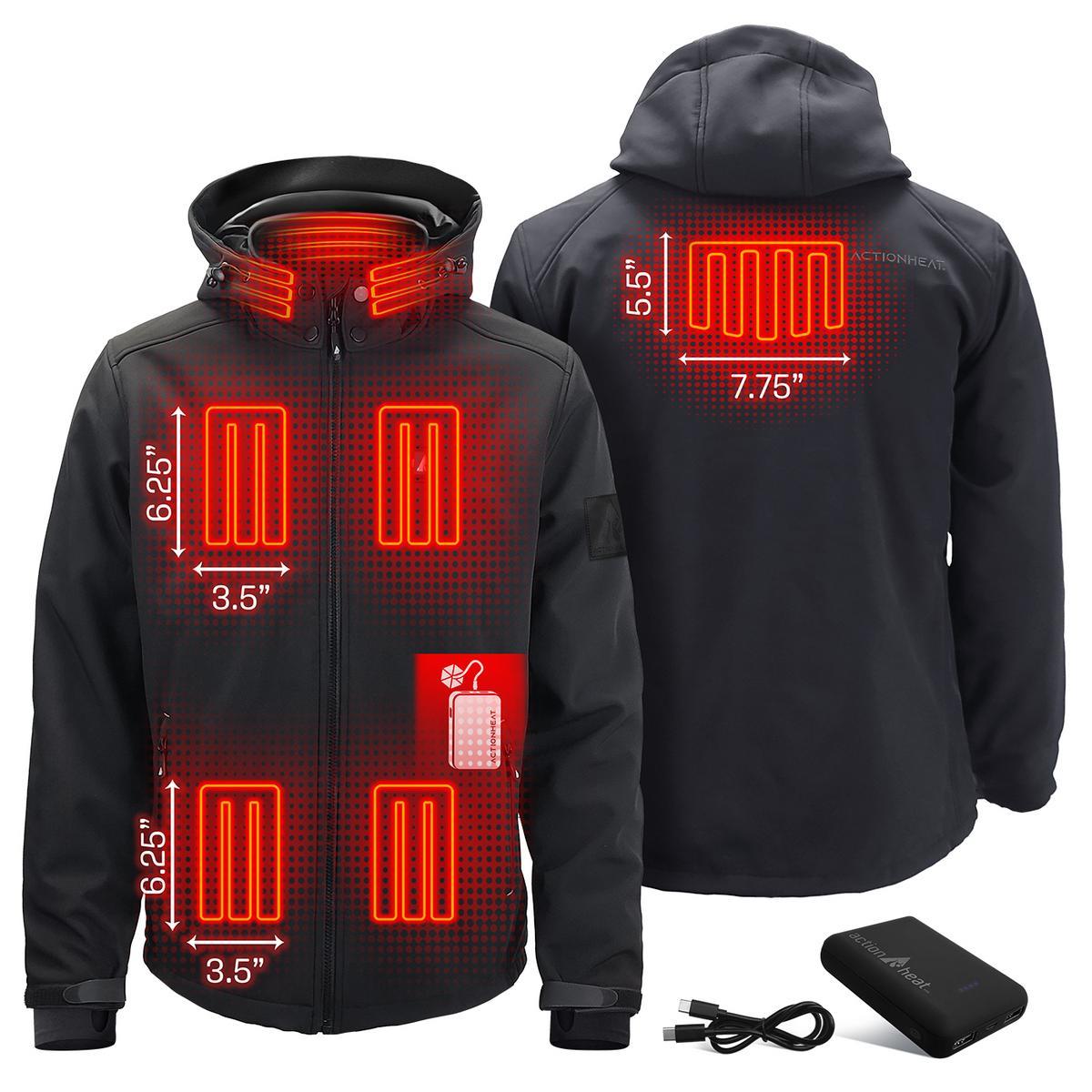 Open Box ActionHeat Pro Series+ Bluetooth Men's Softshell Heated Jacket