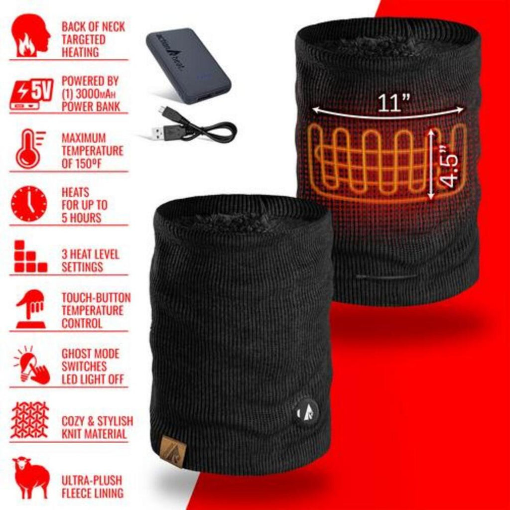Open Box ActionHeat 5V Battery Heated Knit Gaiter