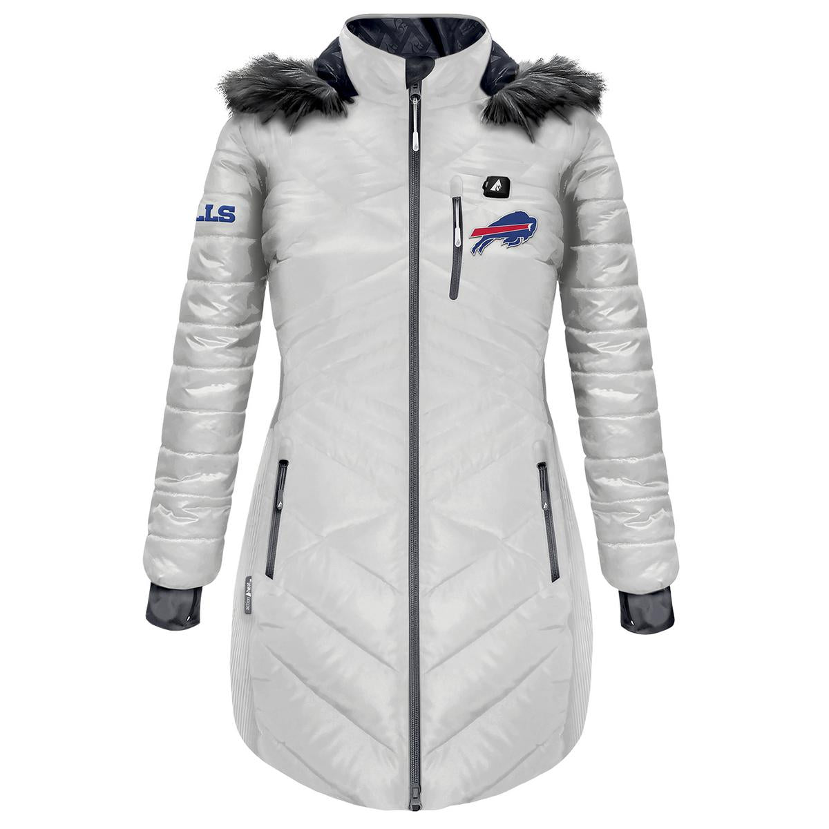 ActionHeat Buffalo Bills 5V Women's Long Puffer Battery Heated Jacket
